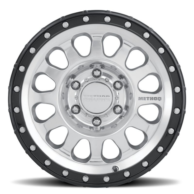 Method MR315 18x9 +18mm Offset 8x170 130.81mm CB Polished Wheel - Gloss Black Lip