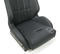 NRG Defender Water Resistant Steel Frame Suspension Seats Black w/ Black Trim & Yellow Embroidery