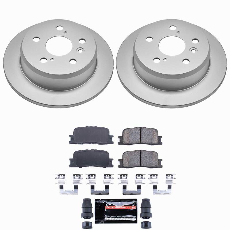 Power Stop 02-03 Lexus ES300 Rear Z23 Coated Brake Kit