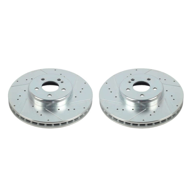 Power Stop 16-20 Mercedes-Benz GLC300 Front Evolution Drilled & Slotted Rotors - Pair