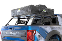 Addictive Desert Designs 2015+ Ford F-150 Overlander Chase Rack w/ 3rd Brake Light - Hammer Black