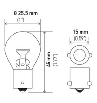 Hella Bulb 1156 12V 27W BA15s S8 (MOQ 10)