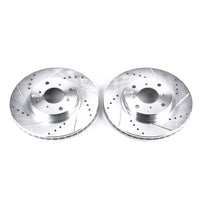 Power Stop 93-96 Honda Prelude Front Evolution Drilled & Slotted Rotors - Pair
