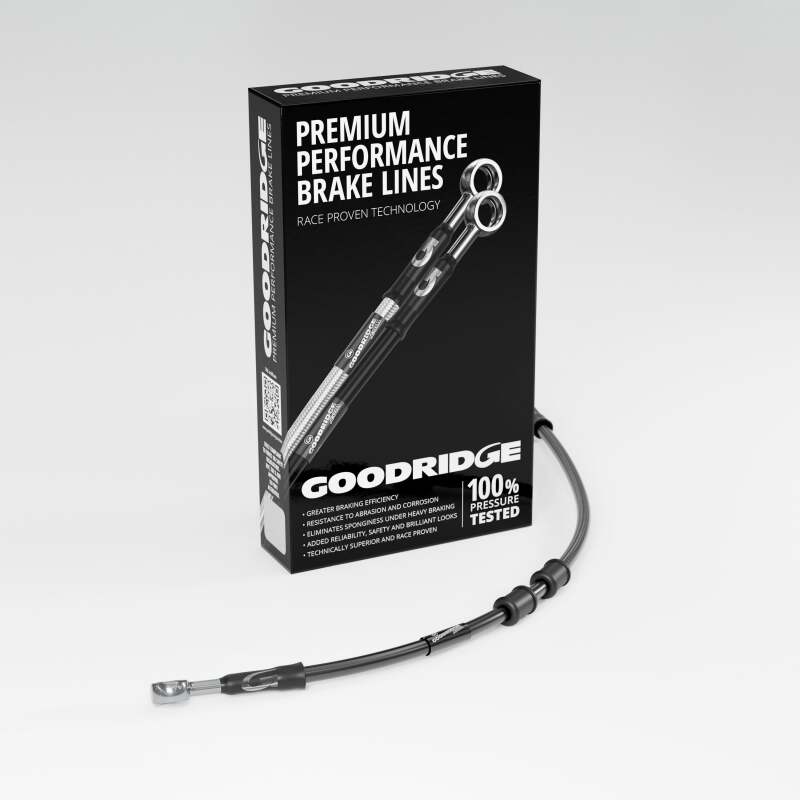 Goodridge 18-20 HD FLTRX Multi Model +6in Clutch Line Kit - Black