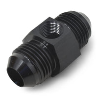 Russell Fitting -8 An Union With 1/8in Npt Pressure Port Blk Anodize