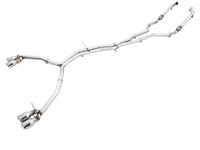 AWE Tuning Audi B9 S4 Track Edition Exhaust - Non-Resonated (Silver 102mm Tips)
