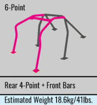 Cusco Chromoly Roll Cage 6pt 4 Passenger DC2 Integra Dash Esc Window Style (S/O / No Cancel)