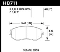 Hawk 13-16 Scion FR-S 2.0L Base OE Incl. Clips Shims Front ER-1 Brake Pads