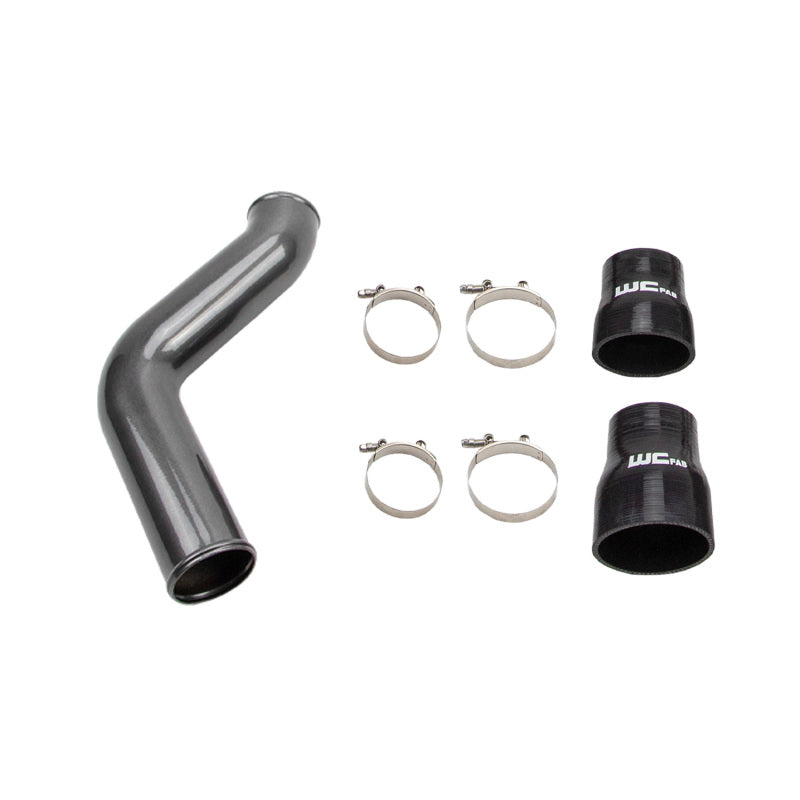 Wehrli 19-24 Cummins 6.7L Passenger (Hot) Side 3.5in Intercooler Pipe - Bengal Grey