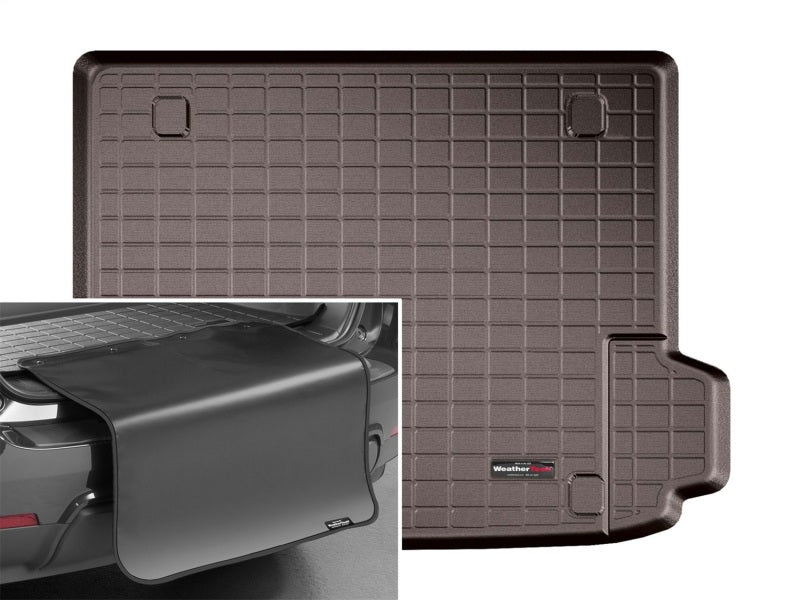 WeatherTech 2015+ BMW X4 Cargo Liners With Bumper Protector-Cocoa (Trim Needed To Use Cargo System)