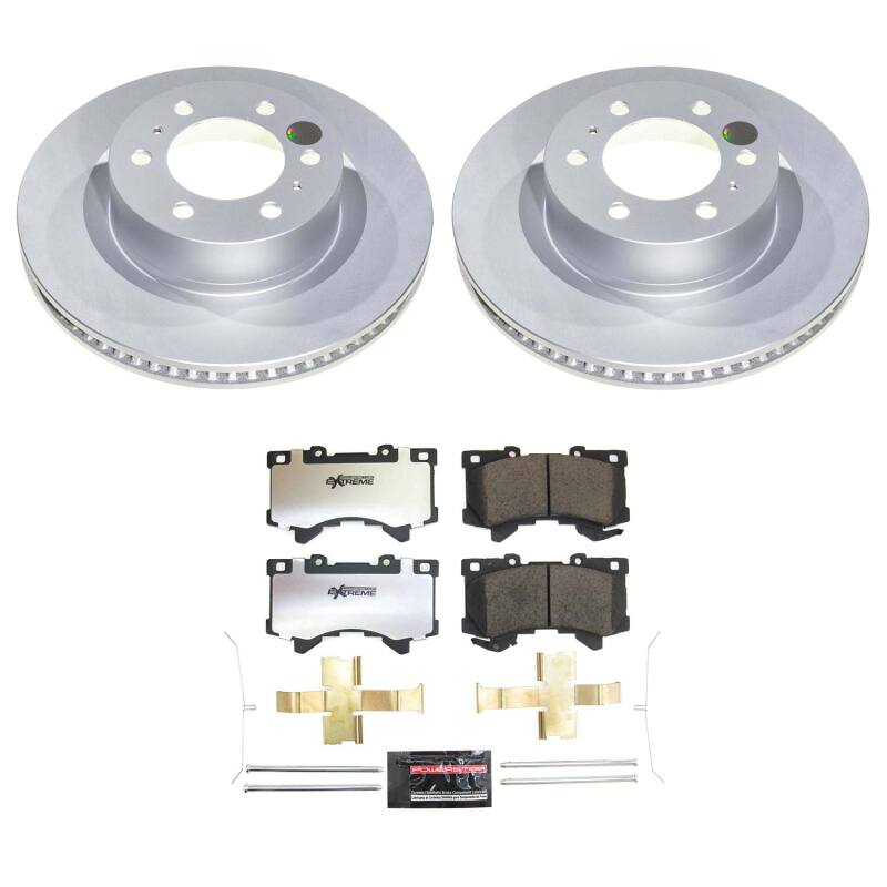 Power Stop 23-26 Toyota Sequoia Front Z36 Coated Truck & Tow Brake Kit