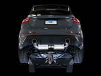 AWE Tuning Ford Focus RS Touring Edition Cat-Back Exhaust- Non-Resonated - Chrome Silver Tips