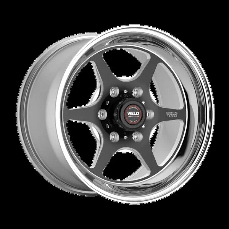 Weld S79 HD S79 17x9in / 6x139.7 BP / 5.2in BS Black Center - Polished Shell Wheel