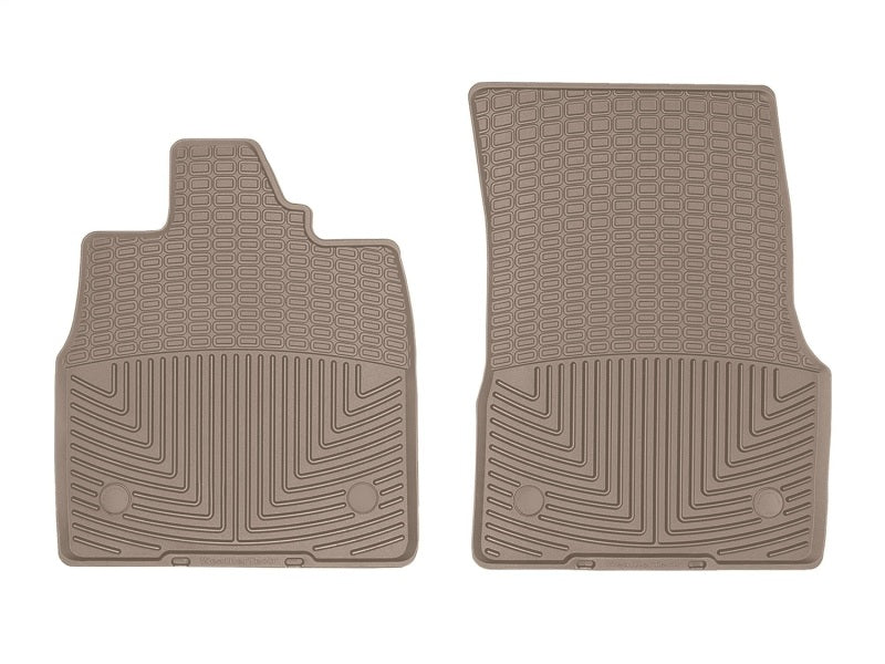 WeatherTech 2020+ Chevrolet Corvette Front Rubber Mats - Tan