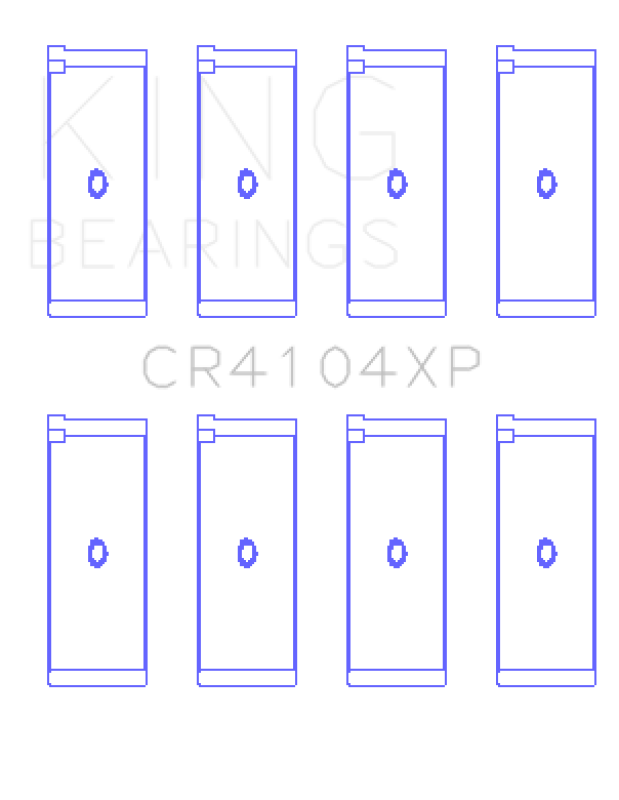 King Engine Bearings Audi/VW 83-03 1.6L/1.8L/2.0L (Size +.025) Performance Rod Bearing Set