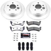 Power Stop 93-98 Jeep Grand Cherokee Rear Z36 Coated Truck & Tow Brake Kit