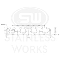 Stainless Works 2014+ Chevrolet LT1/LT4 Port Matched Header 304SS Exhaust Flanges 2in Primaries