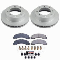 Power Stop 00-05 Ford Excursion Front Z23 Coated Brake Kit