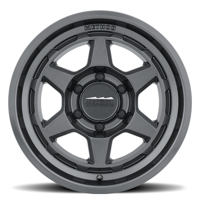 Method MR708 Bead Grip 17x8.5 / 0mm Offset / 5x5 BP / 71.5mm CB - Gloss Titanium