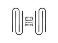 ICON 99-10 Ford F-250/F-350 Super Duty Dually/03-12 Ram HD 15in U-Bolt Kit