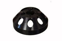 Torque Solution Lightweight Crank Pulley (Black): Hyundai Genesis Coupe 3.8 2010+