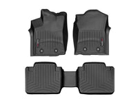WeatherTech 2018+ Toyota Tacoma Front and Rear FloorLiner - Black (Fits Access/Double Cab)