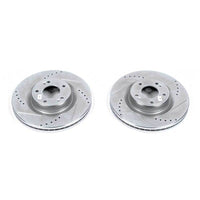Power Stop 10-16 Hyundai Genesis Coupe Front Evolution Drilled & Slotted Rotors - Pair