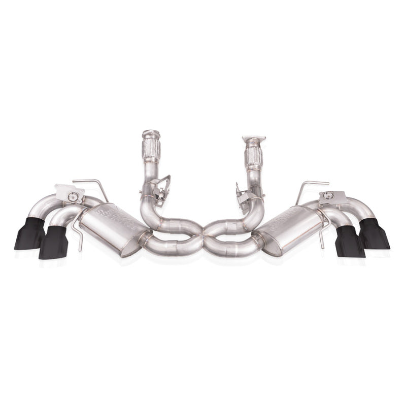 Stainless Works 20-21 Chevrolet Corvette C8 6.2L Legend Cat-Back Exhaust w/ Matte Black Tips