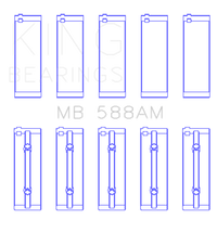 King Engine Bearings Renault C1E/E7F/K7J/C1J/C6J (Size +0.50mm) Main Bearing Set