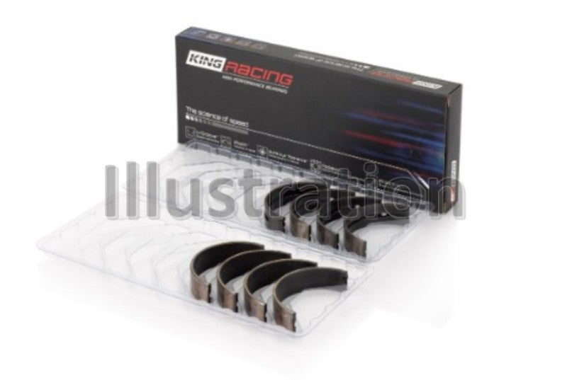 King Engine Bearings Buick/Pontiac/Oldsmobile V6 (Size .001) pMaxBlack Coated Main Bearing Set