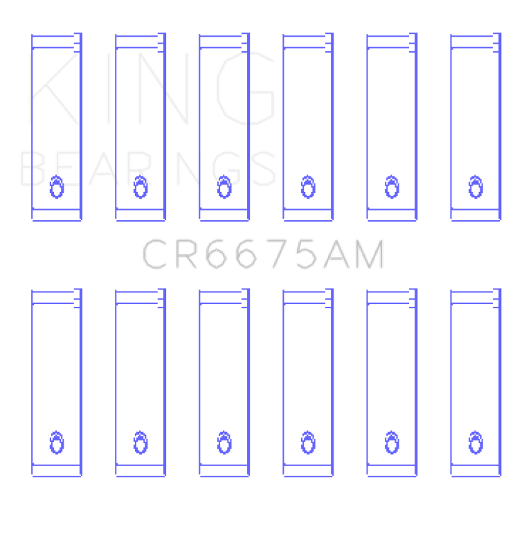 King Engine Bearings Chrysler 3.3/3.6 V6 Rod Bearing Set (Size STD)