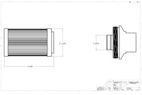 Aeromotive In-Line Filter - (AN -10 Male) 10 Micron Fabric Element Bright Dip Black Finish