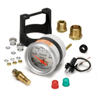 Autometer Ultra-Lite 52mm 100-250 Deg F Short Sweep Electric Water Temp Gauge