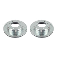 Power Stop 12-19 Nissan NV1500 Rear Evolution Drilled & Slotted Rotors - Pair
