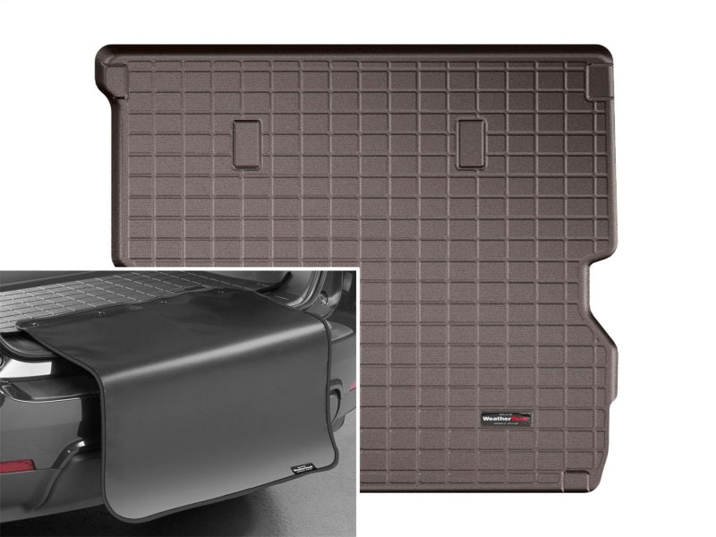 WeatherTech 2017+ Land Rover Discovery Cargo With Bumper Protector - Cocoa