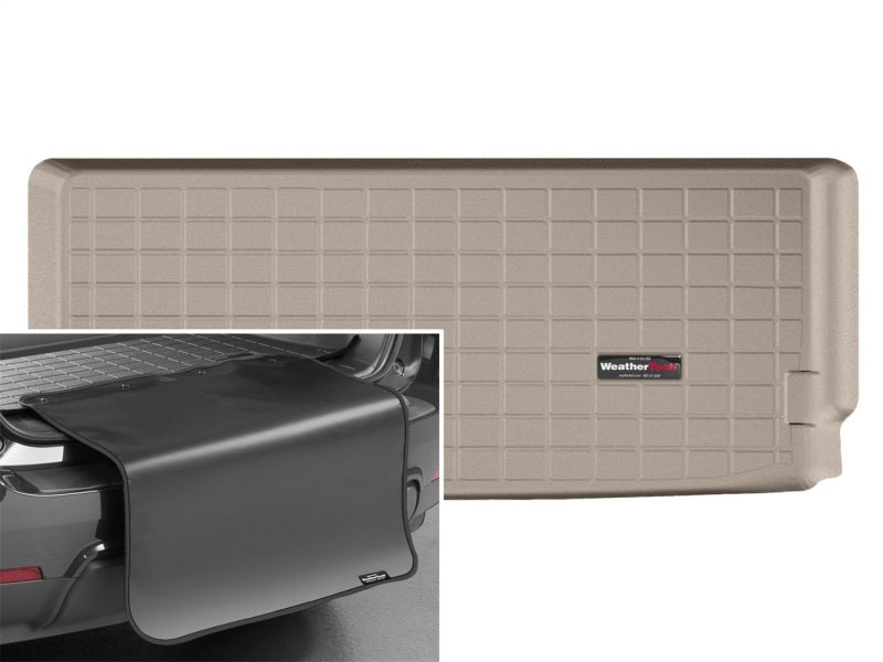 WeatherTech 2014+ Acura MDX Cargo Liners w/ Bumper Protector - Tan