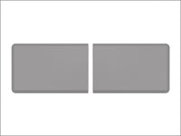 WeatherTech Comfort Mat Connect End Mats 24 x 36in. (2 Qty) Carbon Fiber - Grey