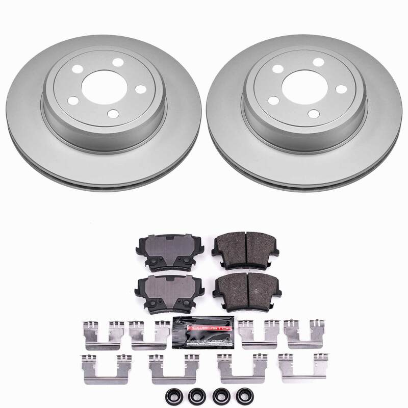 Power Stop 05-23 Chrysler 300 Rear Z23 Coated Brake Kit