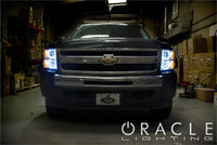 Oracle 07-13 Chevrolet Silverado LED Round Style Headlight Halo Kit - Red