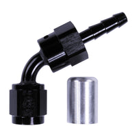Russell 4AN ProClassic Crimp 60 Degree Hose End - Black