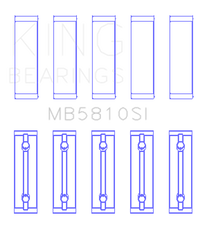 King Engine Bearings Toyota 2AR-FE/ 2AR-FXE (Size 0.05) Main Bearing Set