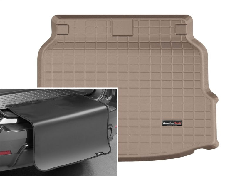 WeatherTech 17-21 Honda Civic Cargo Liner w/Bumper Protector - Tan