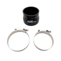 Wehrli 3.5in x 4in ID Straight Reducer x 3in Long Silicone Boot & Clamp Kit