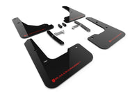 Rally Armor 24-26 Hyundai Elantra Black Mud Flap Red Logo