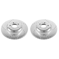 Power Stop 10-15 BMW 550i GT Rear Evolution Drilled & Slotted Rotors - Pair