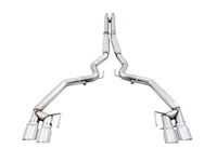 AWE Tuning 2018+ Ford Mustang GT (S550) Cat-Back Exhaust - Track Edition (Quad Chrome Silver Tips)