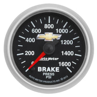 Autometer Performance Parts 52mm 0-1600 PSI Brake Pressure COPO Camaro Gauge Pack