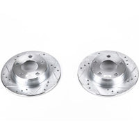 Power Stop 98-04 Audi A6 Quattro Rear Evolution Drilled & Slotted Rotors - Pair