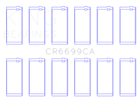 King 94-02 Dodge Cummins 5.9L Inline 6 Diesel Conventional Coated Rod Bearing Set (Size 0.25mm)