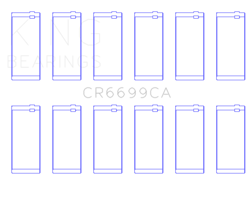 King Engine Bearings Cummins 6B Series (Size 0.75) Connecting Rod Bearing Set